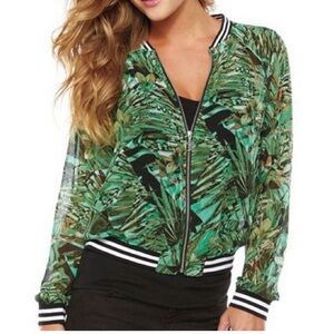 Juicy couture sheer bomber jacket